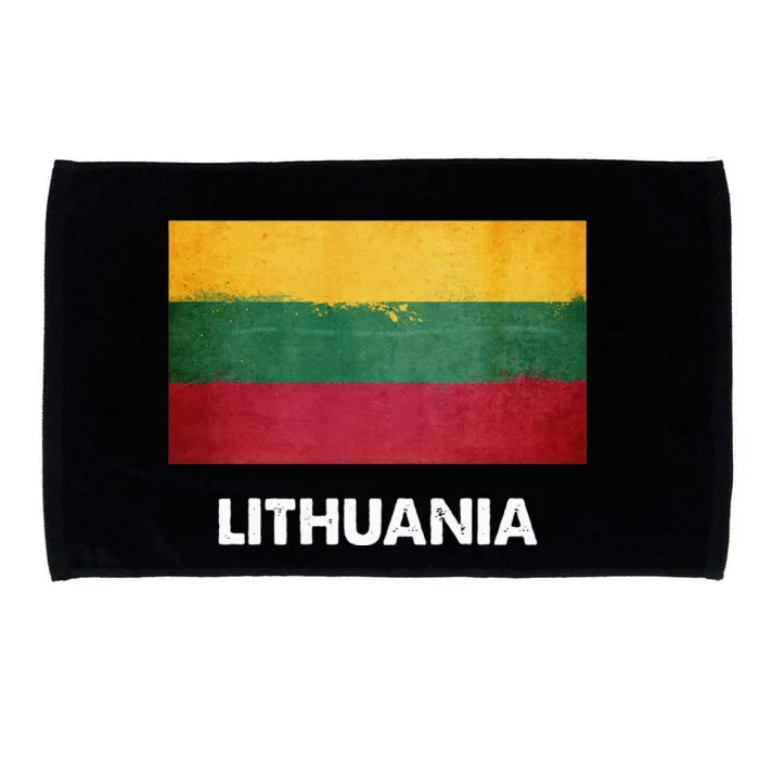 Lithuanian Lithuania Flag Swea Microfiber Hand Towel