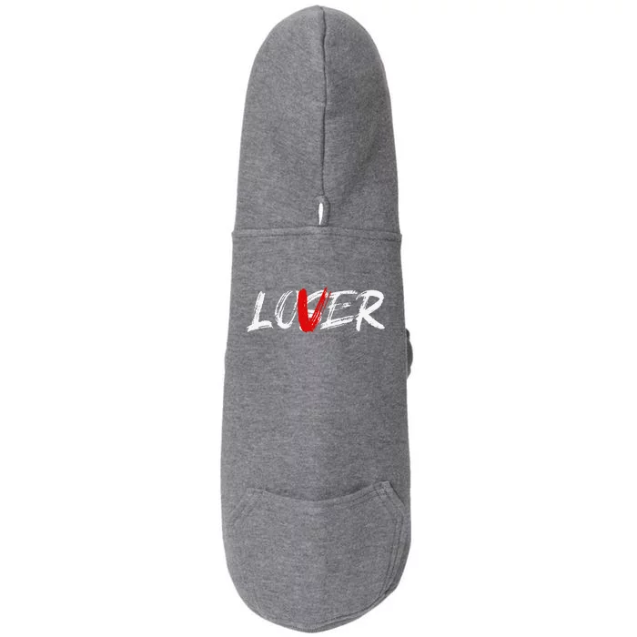 Lover Loser Funny Halloween Horror Costume Doggie 3-End Fleece Hoodie