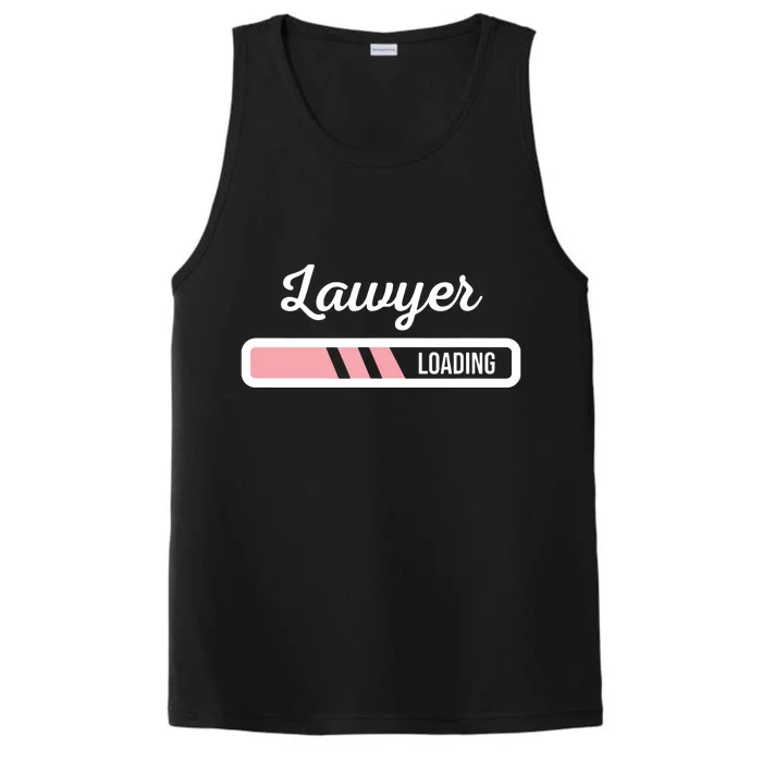 Lawyer Loading Funny New Lawyer Outfit Law Graduate Gift Performance Tank