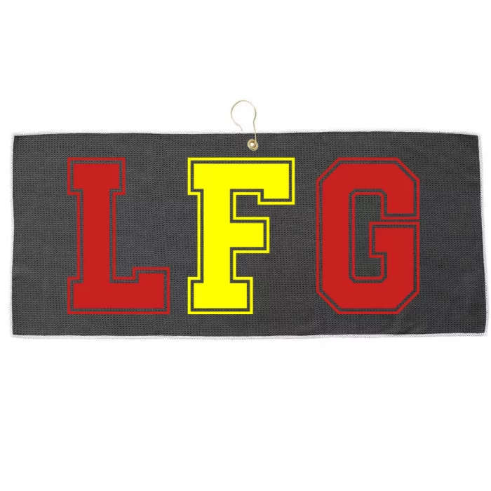 Lfg LetS Fucking Go Funny Meme Large Microfiber Waffle Golf Towel