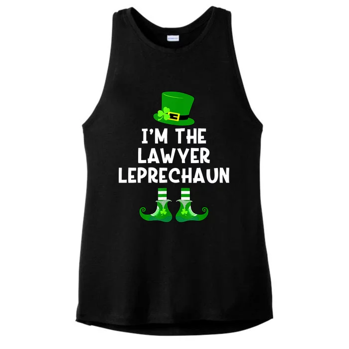 Lawyer Leprechaun Funny St Patrick's Day Ladies Tri-Blend Wicking Tank