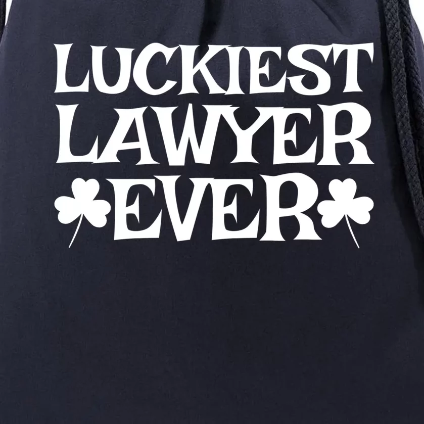 Luckiest Lawyer Funny Gift Shamrock Costume Green St Patricks Day Cute Gift Drawstring Bag