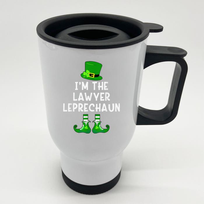 Lawyer Leprechaun Funny St Patrick's Day Front & Back Stainless Steel Travel Mug