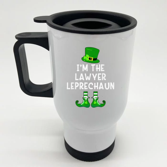 Lawyer Leprechaun Funny St Patrick's Day Front & Back Stainless Steel Travel Mug