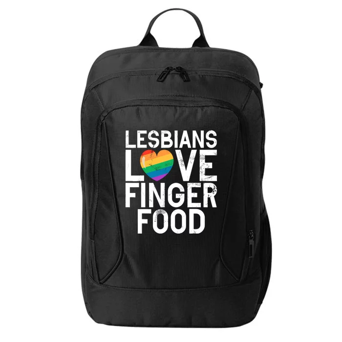 Lesbians Love Finger Food Funny Lesbian City Backpack