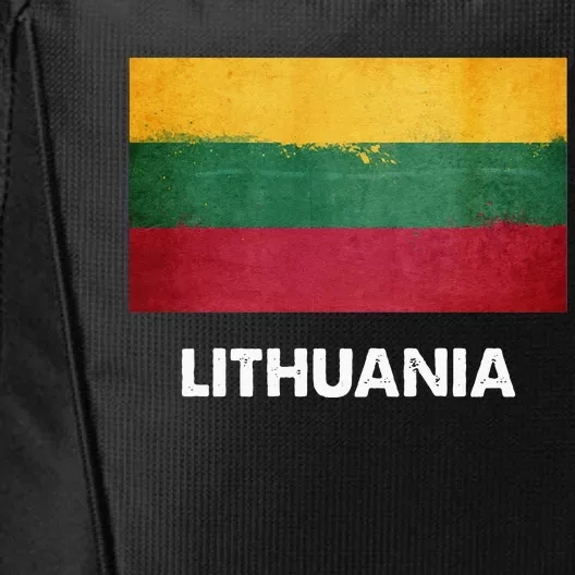 Lithuanian Lithuania Flag Swea City Backpack