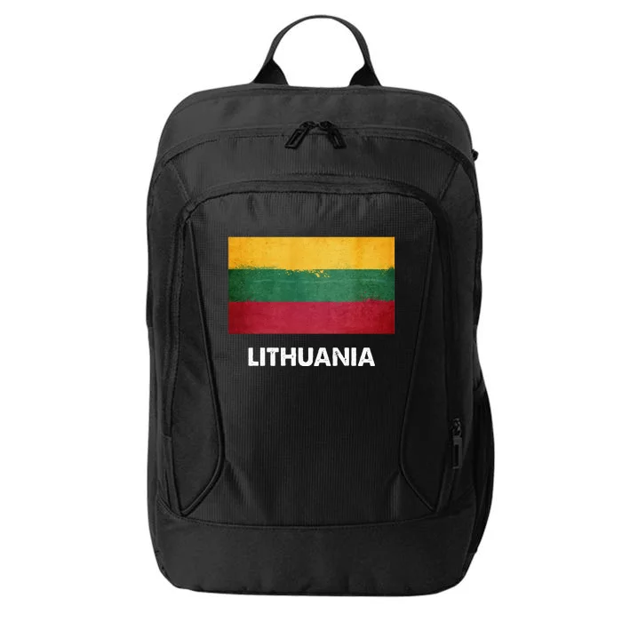 Lithuanian Lithuania Flag Swea City Backpack