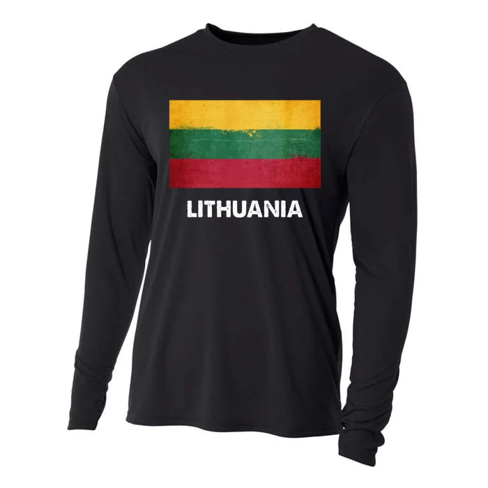 Lithuanian Lithuania Flag Swea Cooling Performance Long Sleeve Crew