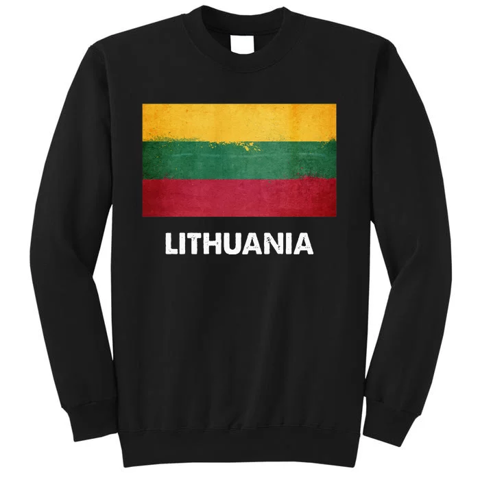 Lithuanian Lithuania Flag Swea Tall Sweatshirt