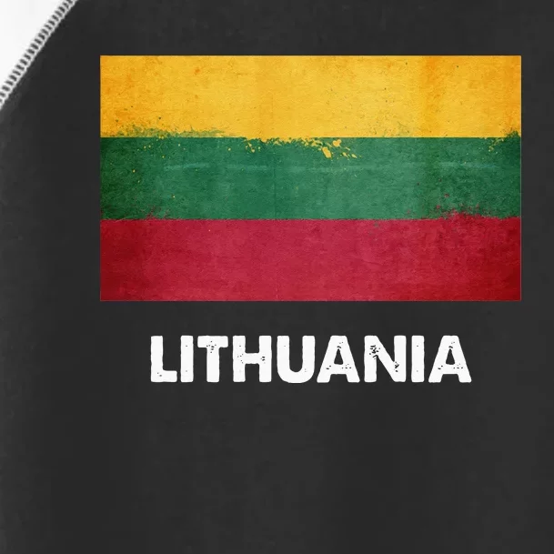 Lithuanian Lithuania Flag Swea Toddler Fine Jersey T-Shirt