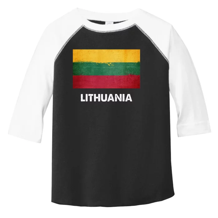 Lithuanian Lithuania Flag Swea Toddler Fine Jersey T-Shirt