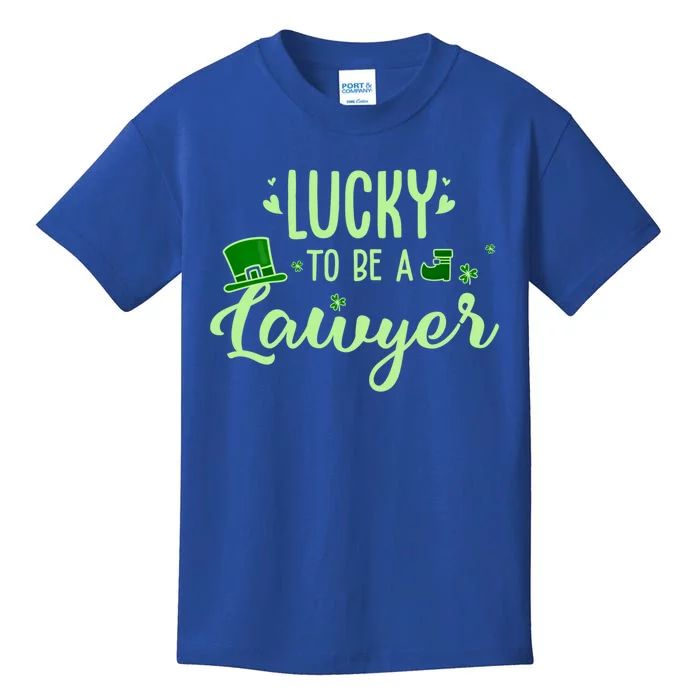 Lucky Lawyer Gift Funny Lawyer Saint Patricks Day Outfit Gift Kids T-Shirt