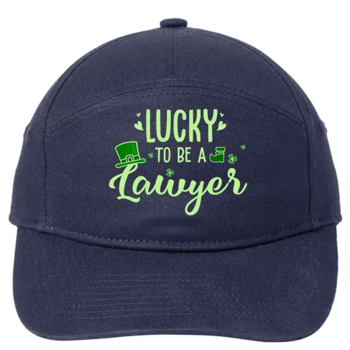 Lucky Lawyer Gift Funny Lawyer Saint Patricks Day Outfit Gift 7-Panel Snapback Hat