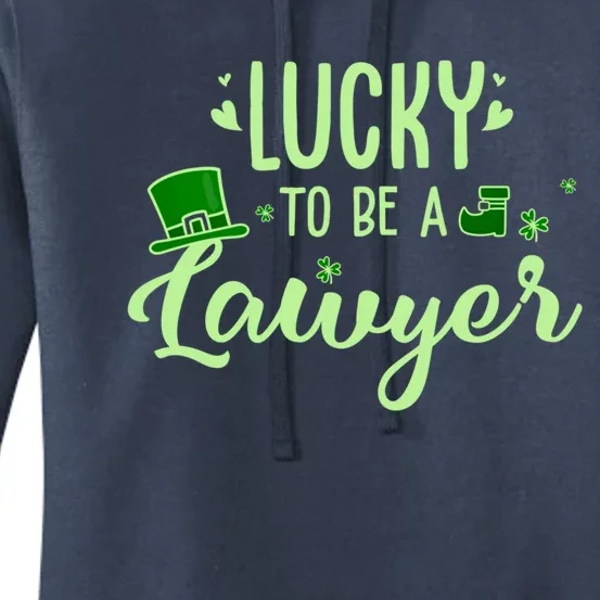 Lucky Lawyer Gift Funny Lawyer Saint Patricks Day Outfit Gift Women's Pullover Hoodie