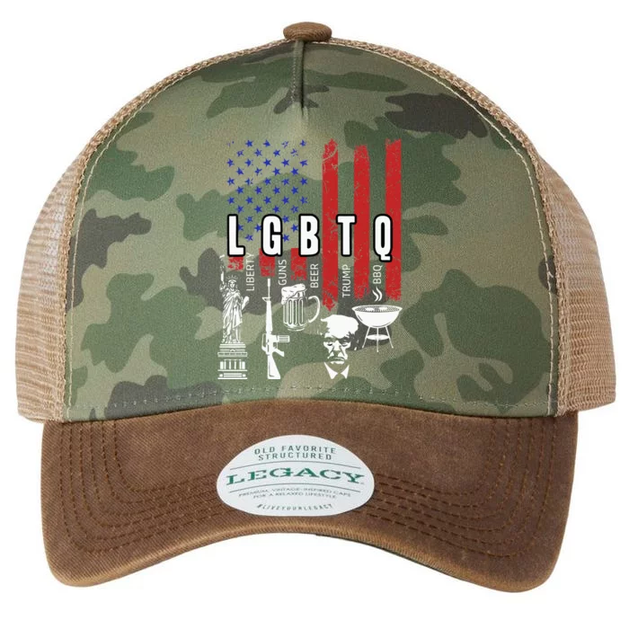 LGBTQ Liberty Guns Bible Trump BBQ USA Flag Vintage Legacy Tie Dye Trucker Hat