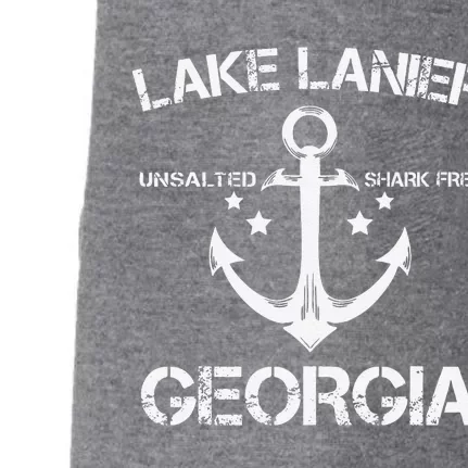 LAKE LANIER GEORGIA Funny Fishing Camping Summer Gift Doggie 3-End Fleece Hoodie