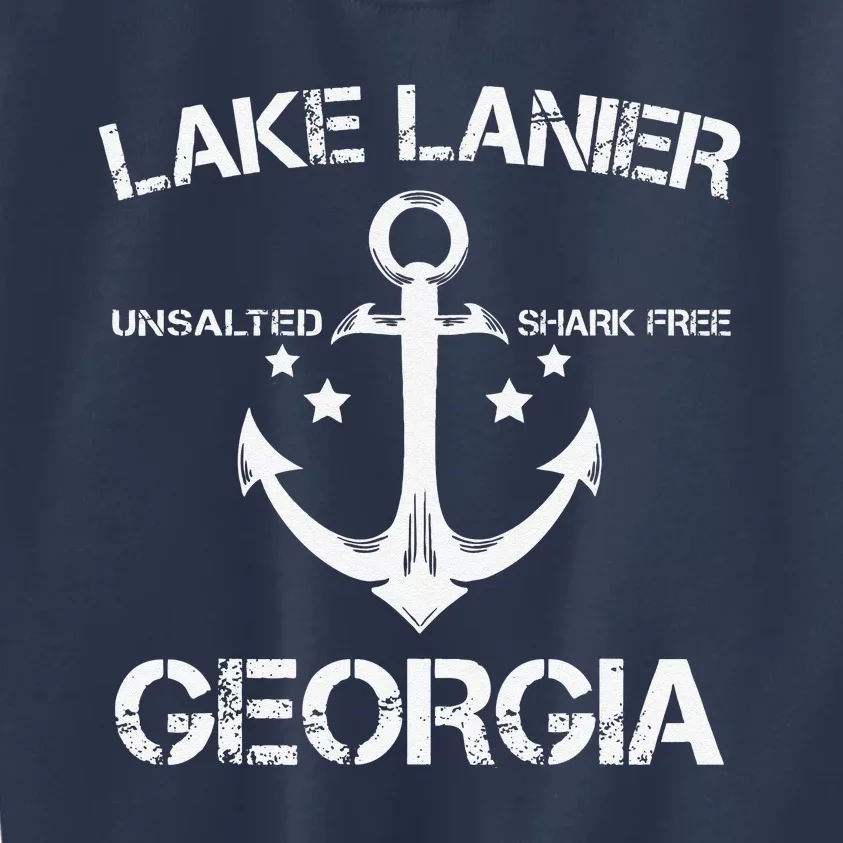 LAKE LANIER GEORGIA Funny Fishing Camping Summer Gift Kids Sweatshirt