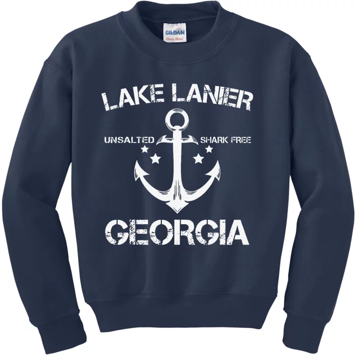 LAKE LANIER GEORGIA Funny Fishing Camping Summer Gift Kids Sweatshirt