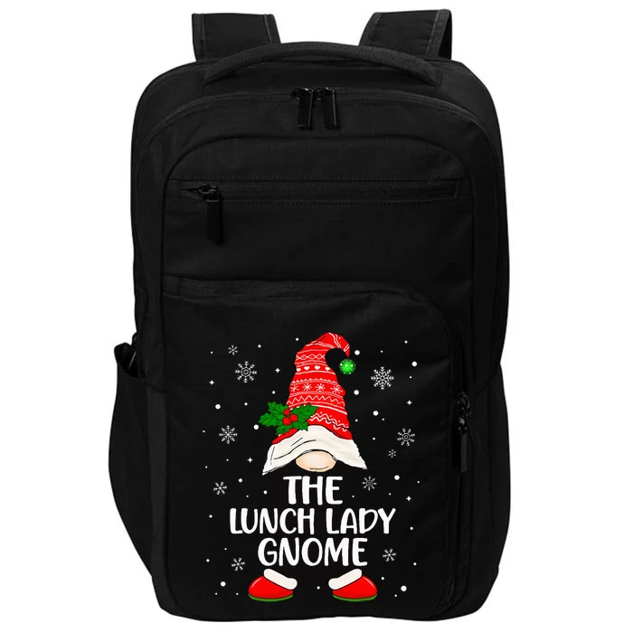 Lunch Lady Gnome Funny School Cafeteria Worker Christmas Impact Tech Backpack