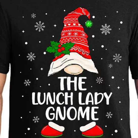 Lunch Lady Gnome Funny School Cafeteria Worker Christmas Pajama Set