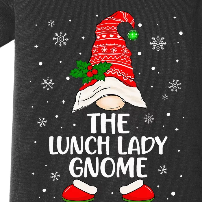 Lunch Lady Gnome Funny School Cafeteria Worker Christmas Baby Bodysuit