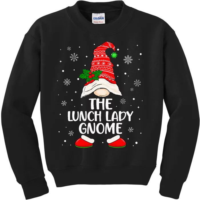 Lunch Lady Gnome Funny School Cafeteria Worker Christmas Kids Sweatshirt