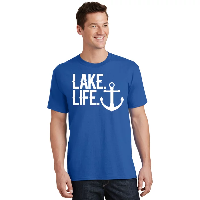 Lake Life Gift Nautical Themed Anchor Hooded Meaningful Gift Funny Gift T-Shirt