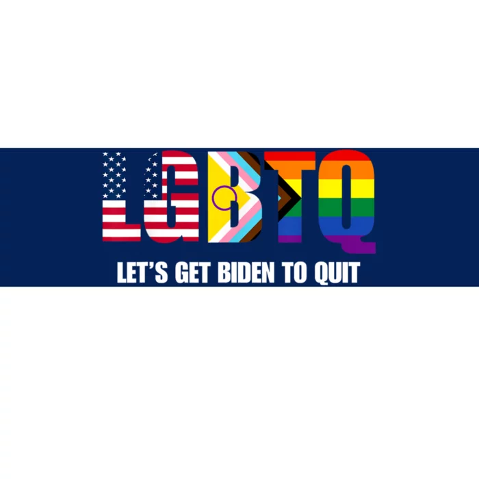 LGBTQ Lets Get Biden To Quite Funny Gay Pride Bumper Sticker