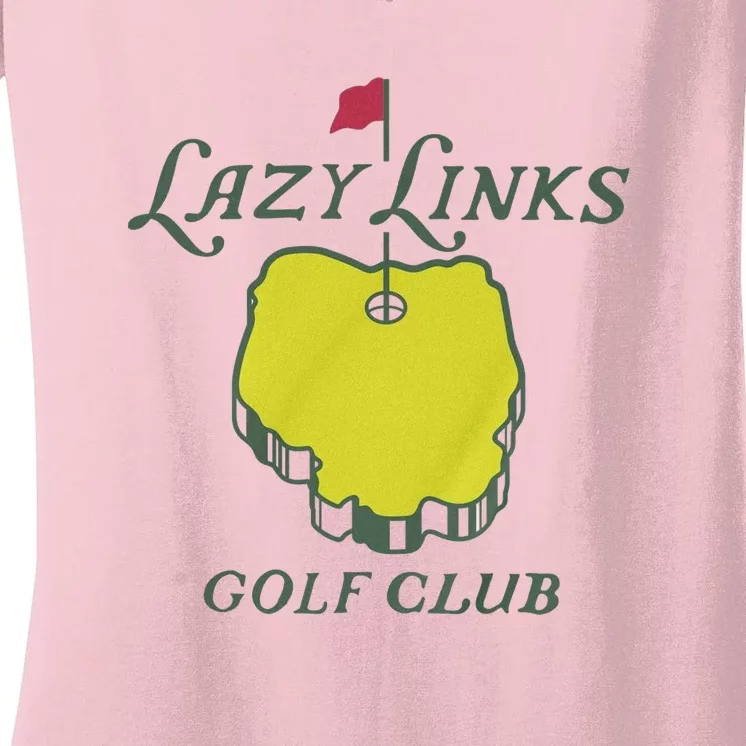 Lazy Links Golf Club Women's V-Neck T-Shirt