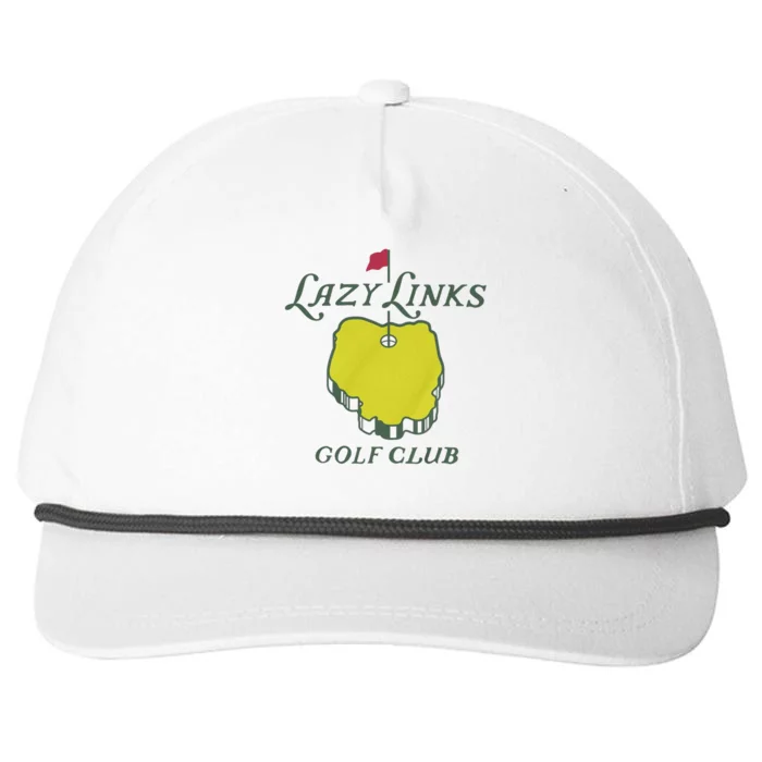 Lazy Links Golf Club Snapback Five-Panel Rope Hat