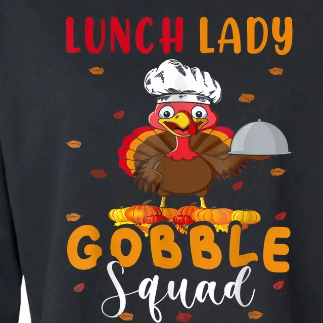 Lunch Lady Gobble Squal Cropped Pullover Crew