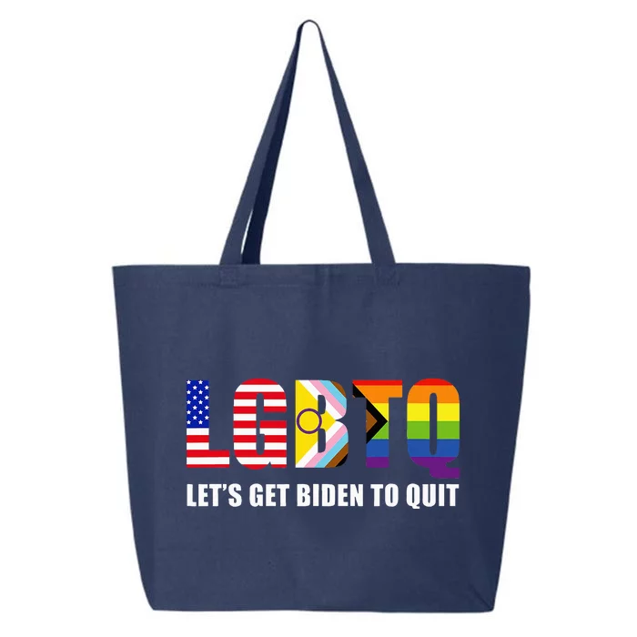 Lgbtq Lets Get Biden To Quite 25L Jumbo Tote