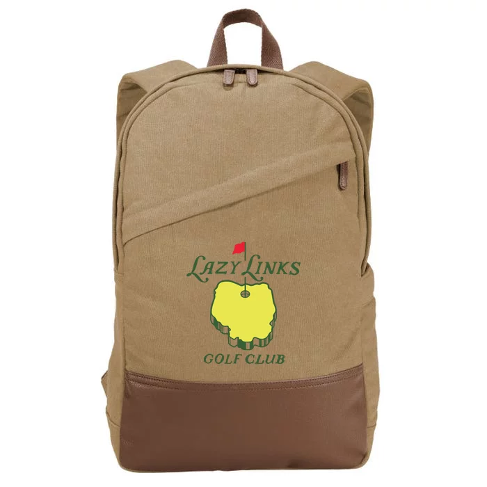 Lazy Links Golf Club Cotton Canvas Backpack