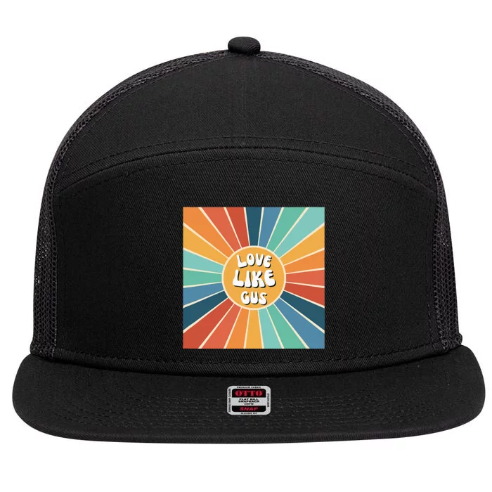 Love Like Gus 7 Panel Mesh Trucker Snapback Hat