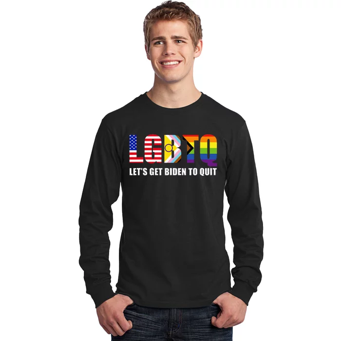 Lgbtq Lets Get Biden To Quite Long Sleeve Shirt