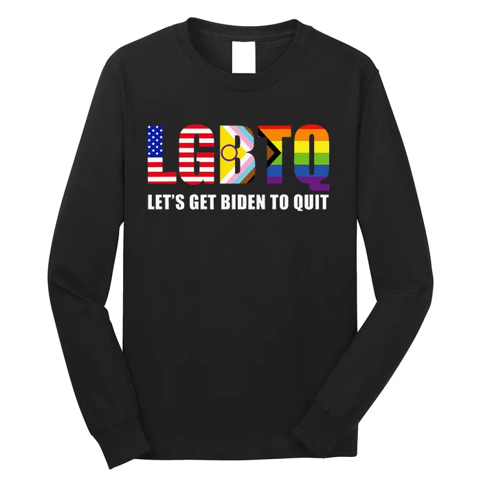 Lgbtq Lets Get Biden To Quite Long Sleeve Shirt