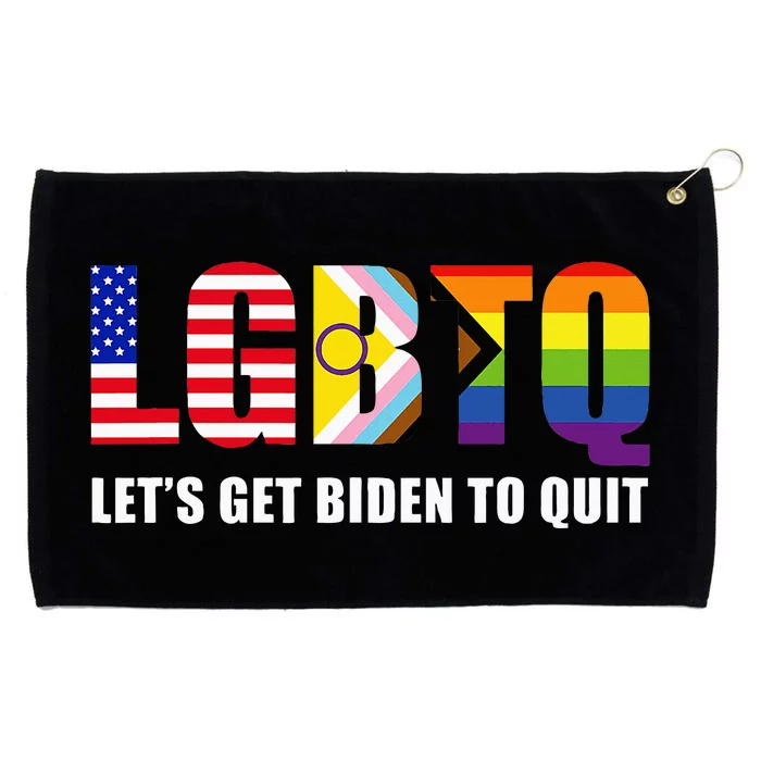 Lgbtq Lets Get Biden To Quite Grommeted Golf Towel