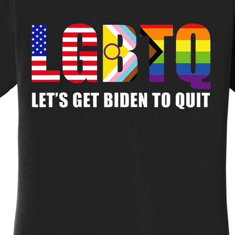 Lgbtq Lets Get Biden To Quite Women's T-Shirt