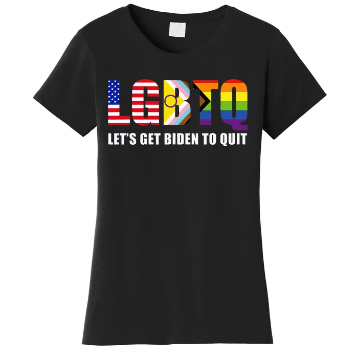 Lgbtq Lets Get Biden To Quite Women's T-Shirt