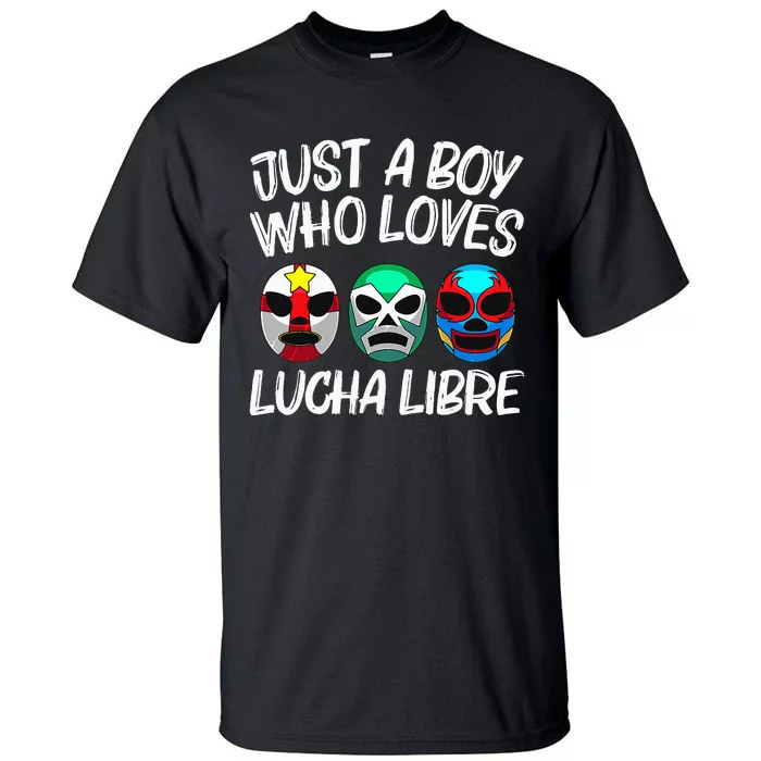 L.U.C.H.A L.I.B.R.E Gift Mexican Wrestling Mask Tall T-Shirt