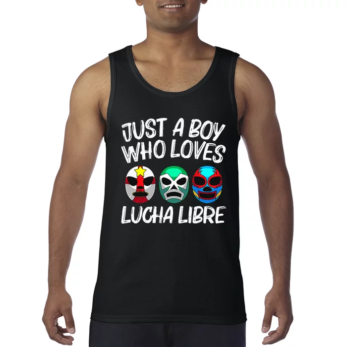 L.U.C.H.A L.I.B.R.E Gift Mexican Wrestling Mask Tank Top