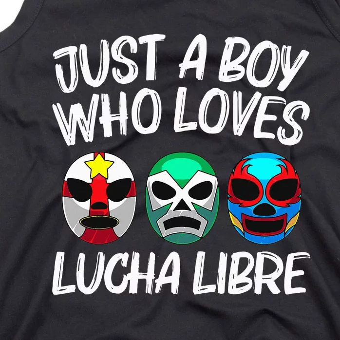 L.U.C.H.A L.I.B.R.E Gift Mexican Wrestling Mask Tank Top