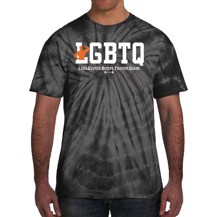 Lgbtq Legs Glutes Biceps Triceps Quads Tie-Dye T-Shirt