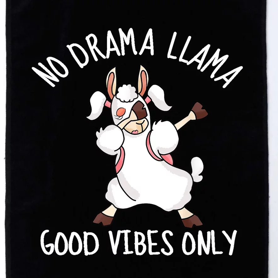 Llama Love Good Vibes Dabbing School Girl Teens Gift Platinum Collection Golf Towel