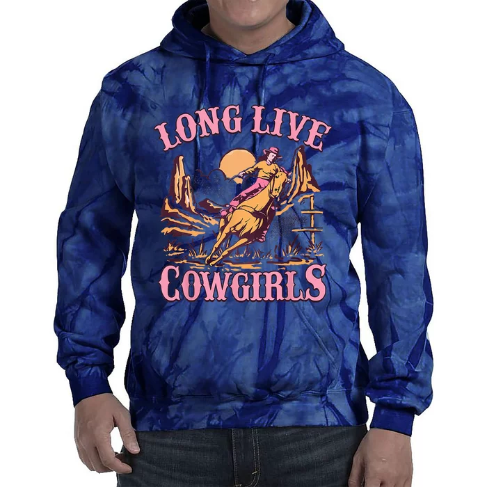 Long Live Howdy Rodeo Western Country Southern Cowgirls Tie Dye Hoodie