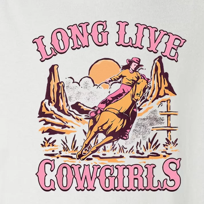 Long Live Howdy Rodeo Western Country Southern Cowgirls Toddler Long Sleeve Shirt