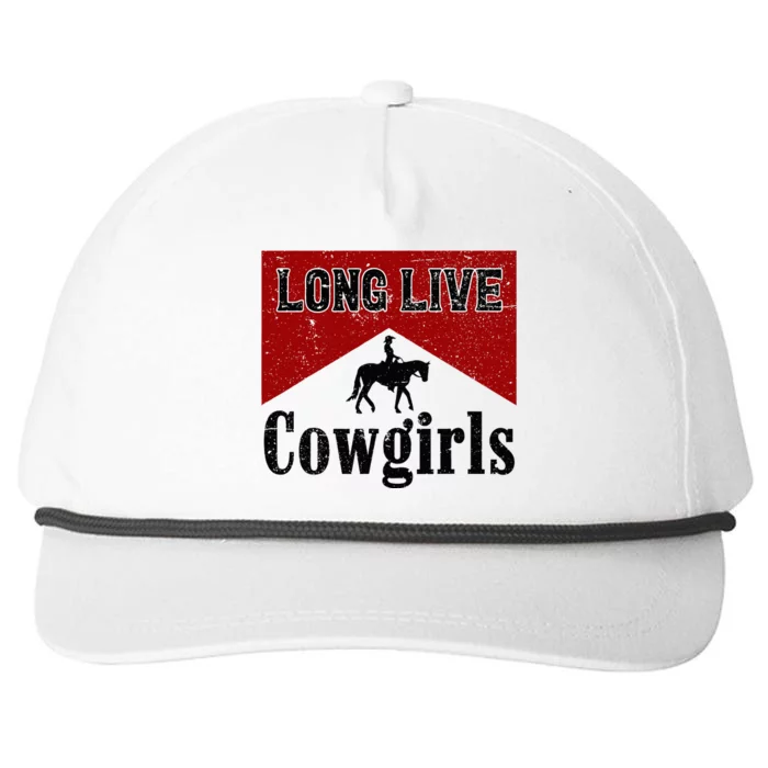 Long Live Howdy Rodeo Western Country Southern Cowgirls Snapback Five-Panel Rope Hat