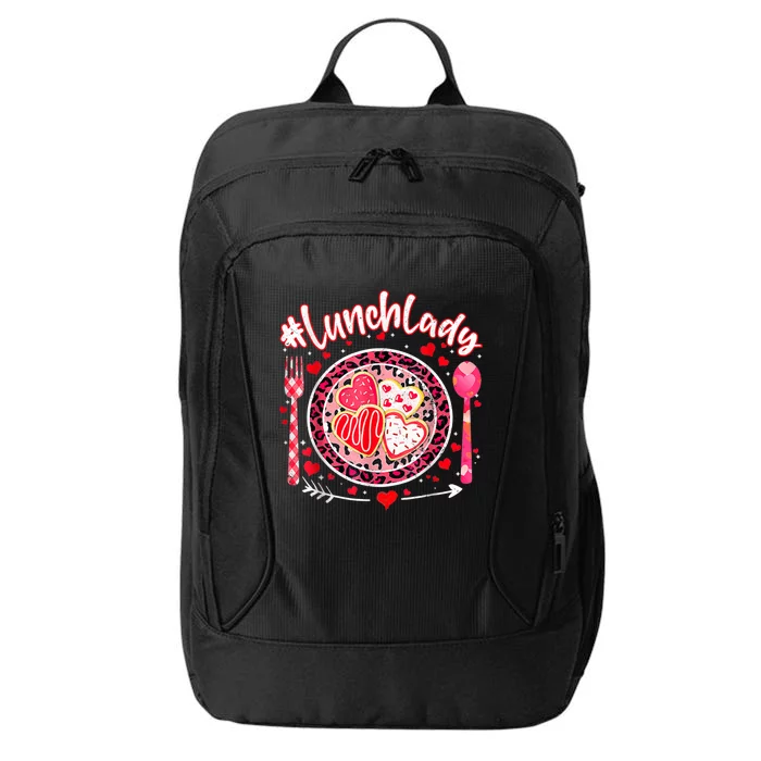 Lunch Lady Happy ValentineS Day Cafeteria Worker City Backpack