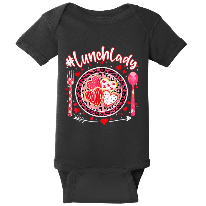 Lunch Lady Happy ValentineS Day Cafeteria Worker Baby Bodysuit