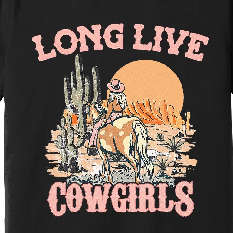 Long Live Howdy Rodeo Western Country Southern Cow Premium T-Shirt